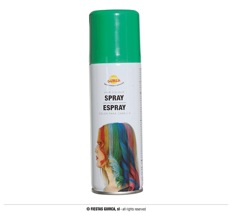 Zielony spray do włosów