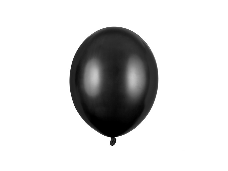 Balony lateksowe Belbal 10", Metallic Black / 100 szt