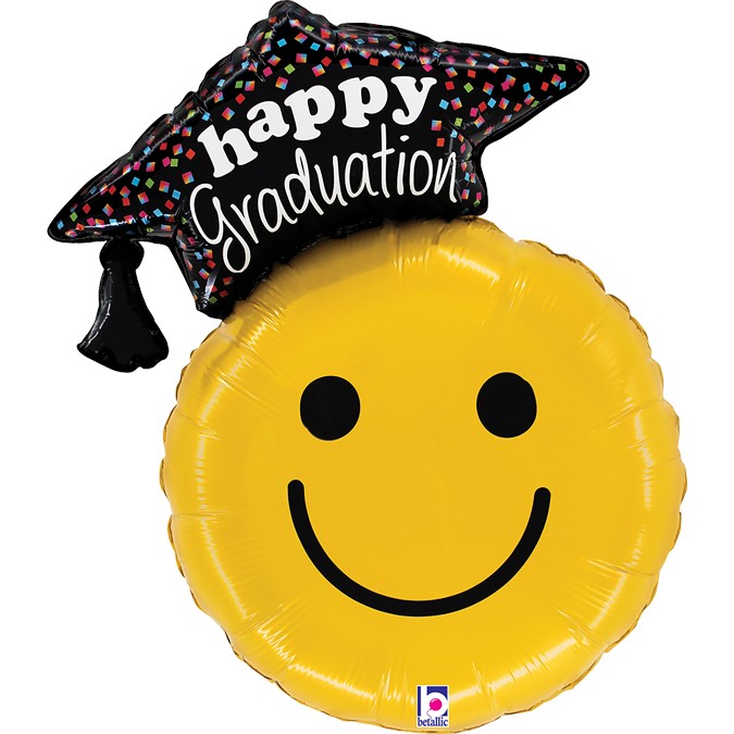 Balon Smiley Happy Graduation