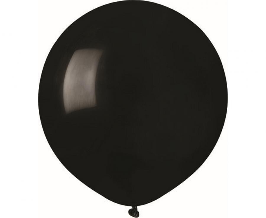 Balony lateksowe 19" czarne / 48 cm