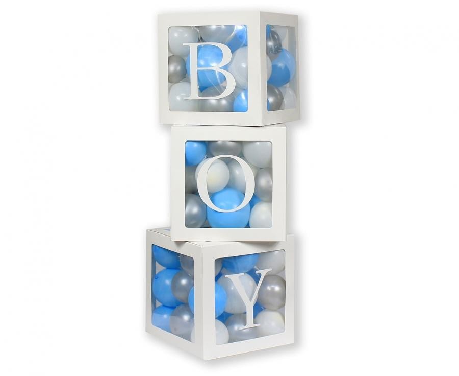 Zestaw pudełek na balony "Boy"