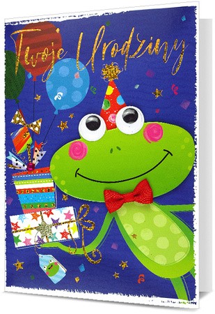 Karnet z z życzeniami "Twoje urodziny"