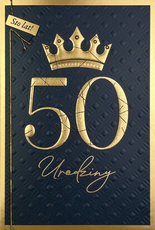 Kartka urodzinowa "50 urodziny"